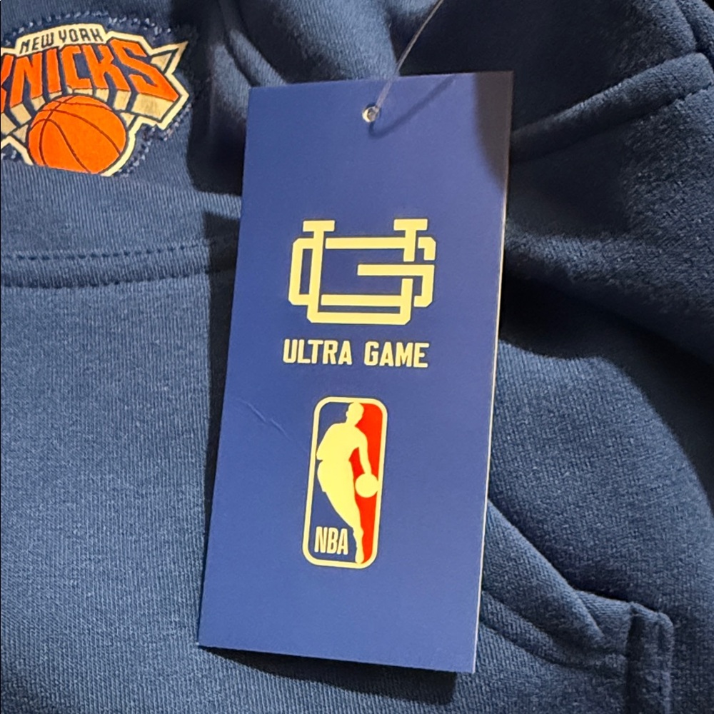 KNICKS. Blue Knicks Women's Hoodie - Picture 4 of 7